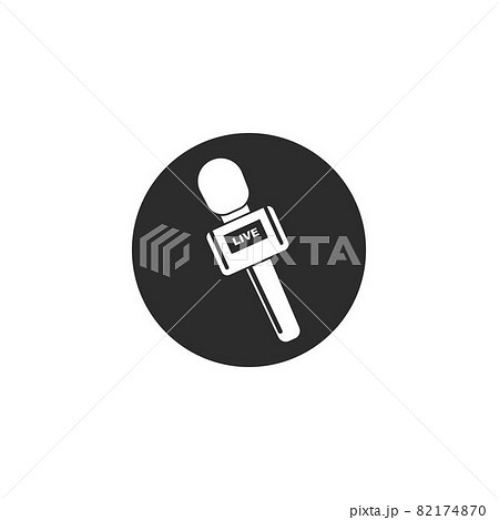 microphone live news icon vector illustration design template microphone live news icon vector illustration design template 82174870