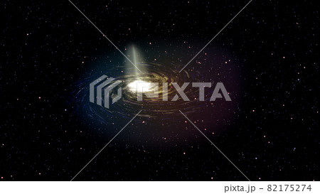 銀河　宇宙　天体　星々　渦　背景　CG　壁紙 82175274