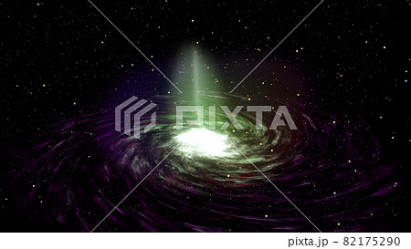 銀河 宇宙 天体 星々 渦 背景 Cg 壁紙のイラスト素材