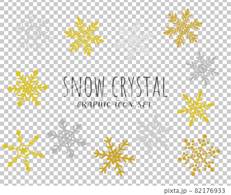 Snowflake vector illustration material / winter / Christmas / glitter 82176933