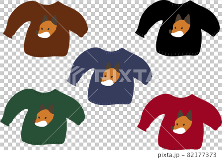 Fox pattern sweater 82177373