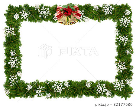 クリスマスのフレーム素材 - 背景透過 - 切り抜かれています クリスマスのフレーム素材 - 背景透過 - 切り抜かれています 82177636
