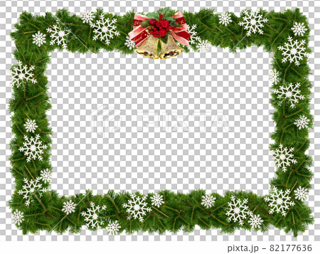 クリスマスのフレーム素材 - 背景透過 - 切り抜かれています クリスマスのフレーム素材 - 背景透過 - 切り抜かれています 82177636