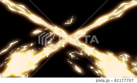 電撃　雷　サンダー　アニメ風　背景　壁紙 82177707