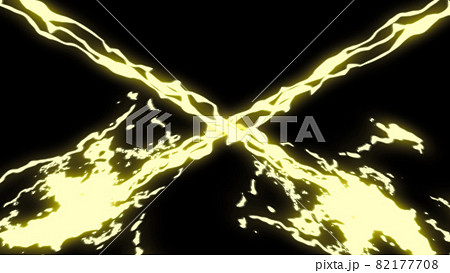 電撃　雷　サンダー　アニメ風　背景　壁紙 82177708