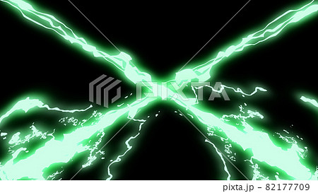 電撃　雷　サンダー　アニメ風　背景　壁紙 82177709