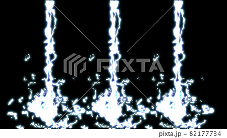電撃　雷　サンダー　アニメ風　背景　壁紙 82177734