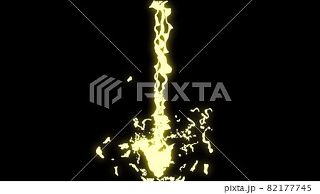 電撃　雷　サンダー　アニメ風　背景　壁紙 82177745