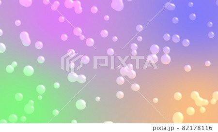 水滴 爽やか パステルカラー Cg 背景 壁紙のイラスト素材