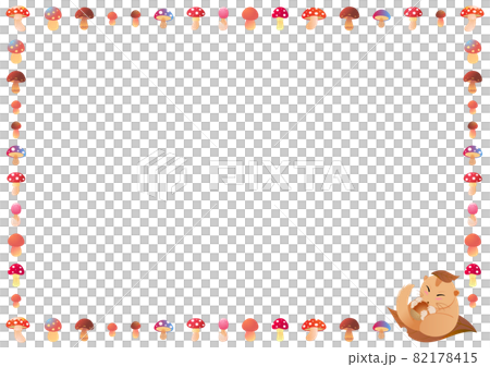 Mushroom and Dormouse frame 82178415