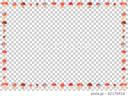 Multicolored mushroom frame Multicolored mushroom frame 82178418