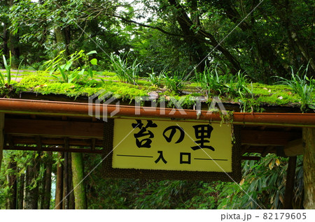 日用苔の里の入口　石川県小松市日用町 82179605