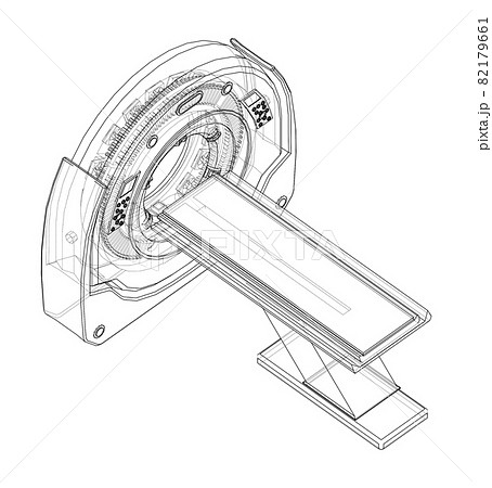 Ct Scanner Mri Machine Vectorのイラスト素材