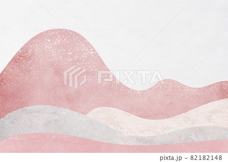 抽象風景柄の和紙テクスチャ_和風背景 82182148