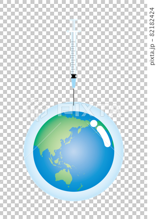 New Corona Vaccination Image Illustration Material Global Earth Humanity Peace of Mind New Corona Vaccination Image Illustration Material Global Earth Humanity Peace of Mind 82182424