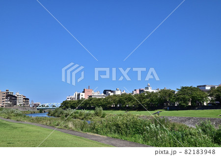 金沢市 犀川大橋から桜橋までの犀川河川敷 金沢市 犀川大橋から桜橋までの犀川河川敷 82183948