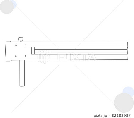 シンプルなガードレールの素材 シンプルなガードレールの素材 82183987