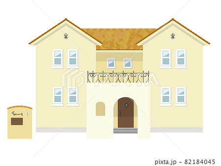 モダンな戸建て住宅のイラスト（プロヴァンス風） 82184045