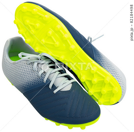 Traditional leather soccer boots isolated on white background Traditional leather soccer boots isolated on white background 82184498