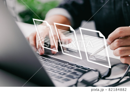 Electronic signature, document management, paperless office, signing business contract concept, E-signing Electronic signature, document management, paperless office, signing business contract concept, E-signing 82184882