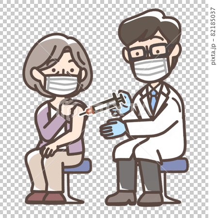 Woman receiving an injection Woman receiving an injection 82185037