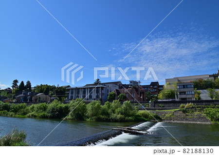 金沢市　犀川大橋から桜橋までの犀川河川敷 82188130