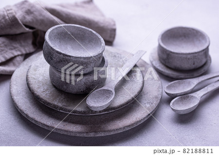 Handmade handcrafted concrete plates and bowls Handmade handcrafted concrete plates and bowls 82188811