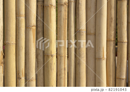 Old bamboo fence For background texture Old bamboo fence For background texture 82191043