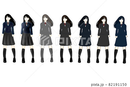 女子学生のイラスト 82191150
