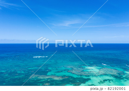Caribbean sea. Aerial view from drone. Beautiful travel destination Caribbean sea. Aerial view from drone. Beautiful travel destination 82192001