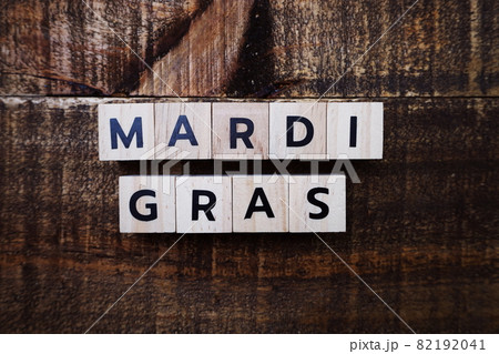Mardi Gras alphabet letter 82192041