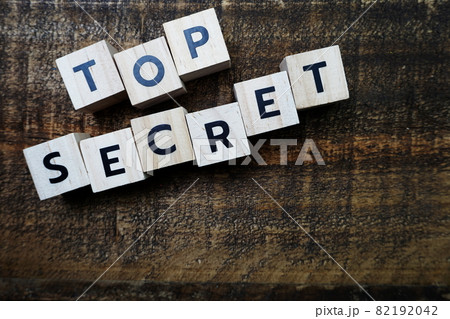 Top Secret alphabet letters with space copy on wooden background Top Secret alphabet letters with space copy on wooden background 82192042