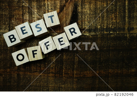 Best Offer alphabet letters with space copy on wooden background Best Offer alphabet letters with space copy on wooden background 82192046
