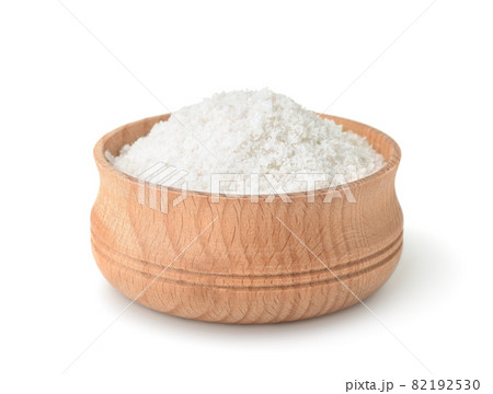 Wooden cup of salt 82192530