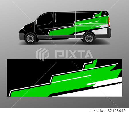 car graphic abstract stripe designs vector. abstract lines design concept for truck and vehicles van graphics vinyl wrap 82193042