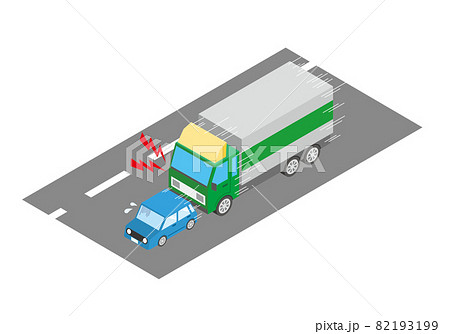 トラックの乗用車に対してのあおり運転 82193199