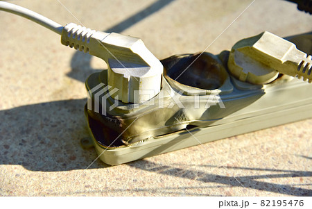 Outlets with switche caught fire in room. Outlets with switche caught fire in room. 82195476