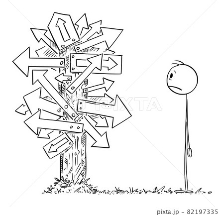 Best Free Confused Stickman Illustration download in PNG & Vector format