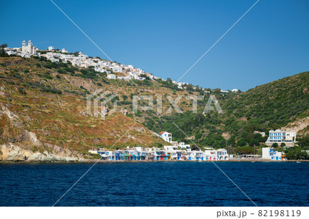 Klima and Plaka villages on Milos island, Greece 82198119