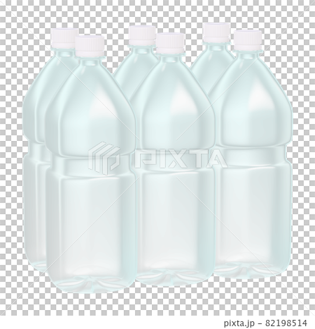 日用品のイラスト素材 ペットボトル 飲料水 半ダース(2_5) 日用品のイラスト素材 ペットボトル 飲料水 半ダース(2_5) 82198514