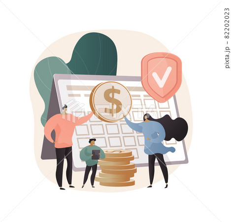 Parental allowance abstract concept vector illustration. 82202023