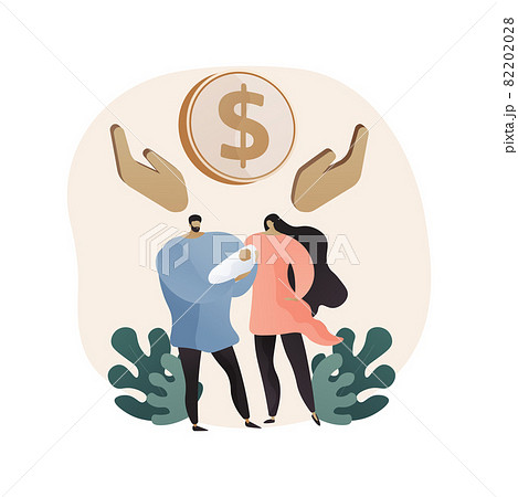 Social assistance abstract concept vector illustration. 82202028