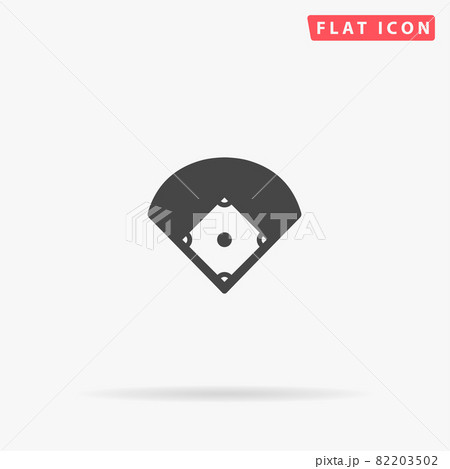 Baseball field flat vector icon. Hand drawn style design illustrations Baseball field flat vector icon. Hand drawn style design illustrations 82203502