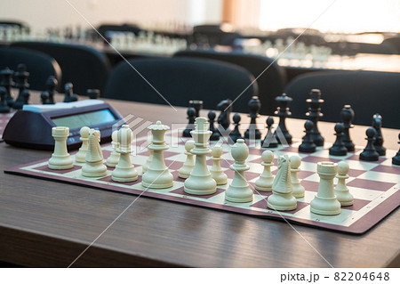 chess pieces on the table before the tournament chess pieces on the table before the tournament 82204648