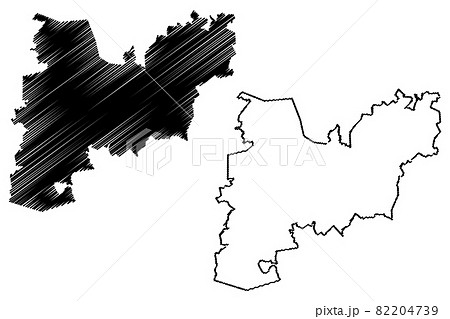 Ape Municipality (Republic of Latvia, Administrative divisions of Latvia, Municipalities and their territorial units) map vector illustration, scribble sketch Ape map 82204739