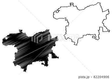 Karsava Municipality (Republic of Latvia, Administrative divisions of Latvia, Municipalities and their territorial units) map vector illustration, scribble sketch Karsava map 82204906