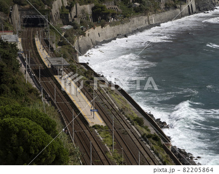 Manarola cinque terre pictoresque village railway station Manarola cinque terre pictoresque village railway station 82205864