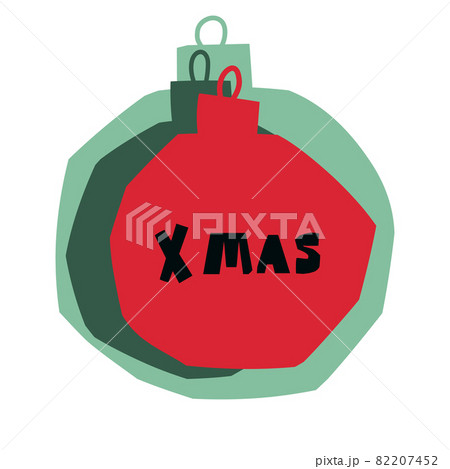 Paper cut christmas balls with congratulations Xmas Paper cut christmas balls with congratulations Xmas 82207452