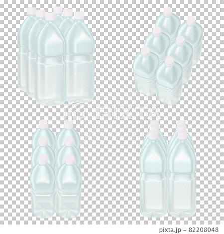 日用品のイラスト素材 ペットボトル 飲料水 半ダース 四点セット(2_1) 日用品のイラスト素材 ペットボトル 飲料水 半ダース 四点セット(2_1) 82208048