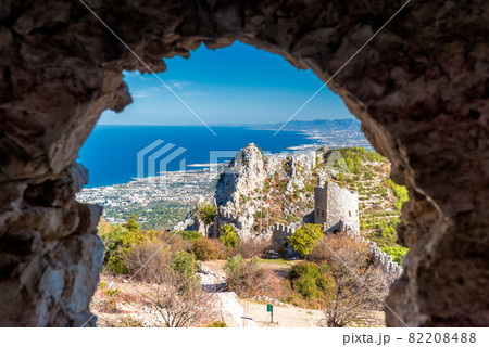 Ruins of Saint Hilarion Castle. Kyrenia District, Cyprus 82208488